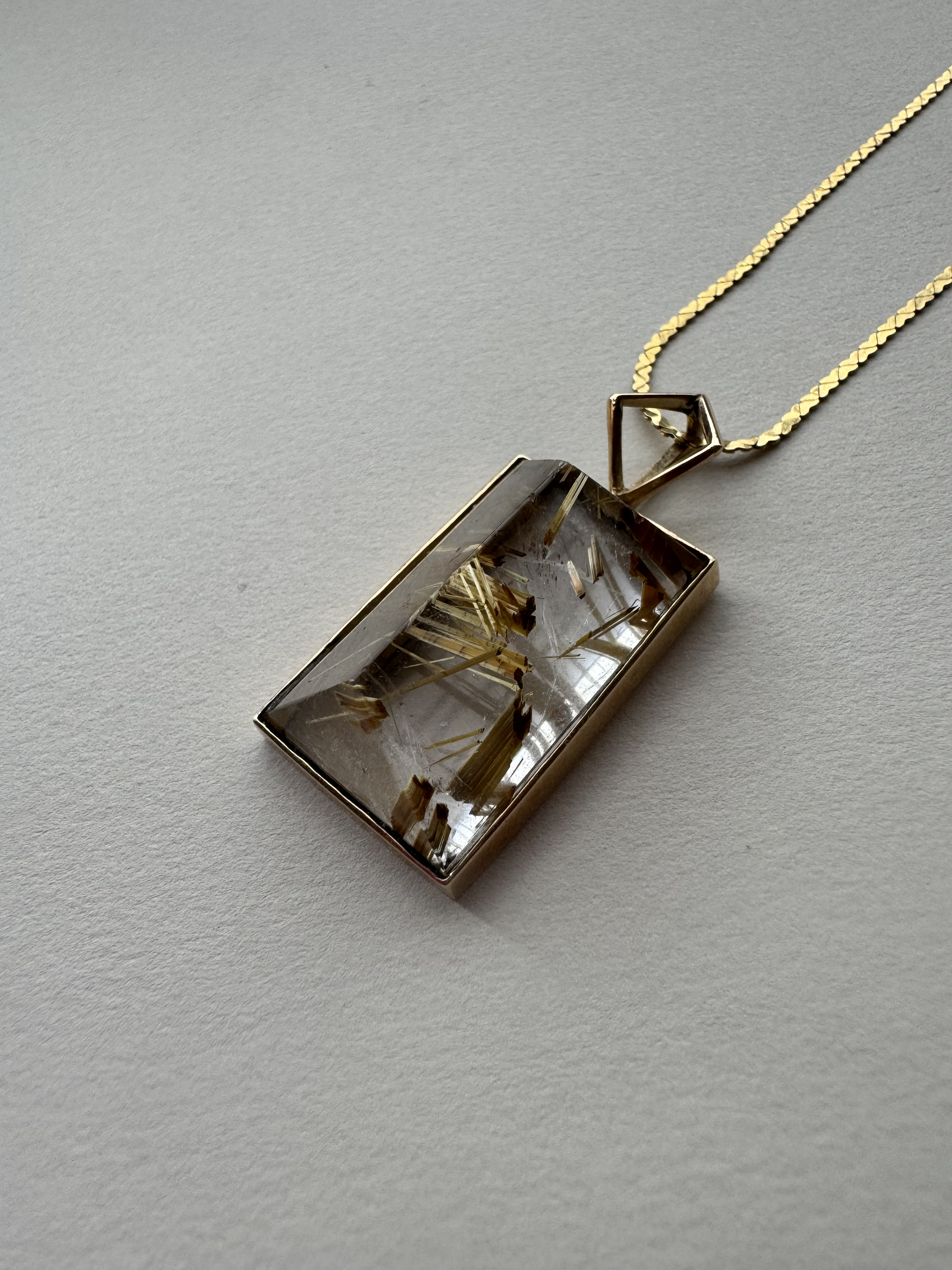 ペンダント　ルチル ルチルクォーツのペンダントトップ ネックレス・ペンダント De-l'ange