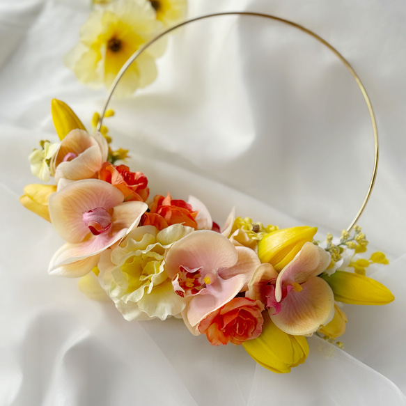 ポピーのイエローブーケとブートニア』 ウェディング ナチュラル 黄色