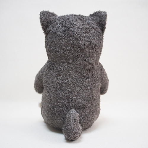 オーガニックコットン草木染め柴犬のぬいぐるみ【黒柴】Lサイズ