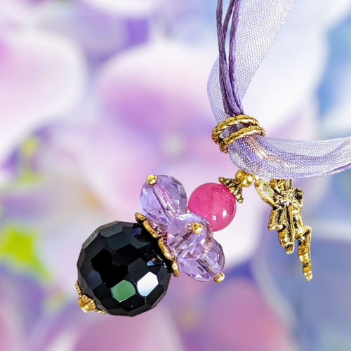 フランス製プロバンスAtelierAngélique限定品・ペンダントNOIR(16mm  