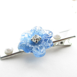 あの日の苦い思い出は、クォーツに映っているから、いつか克服できますように♪<創作ヘアクリップ>HC067 4枚目の画像