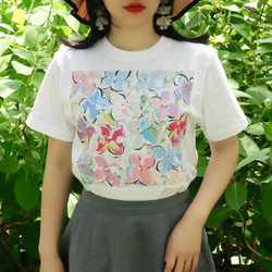 アートを着るＴシャツ  紫陽花 10枚目の画像