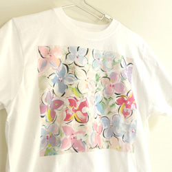 アートを着るＴシャツ  紫陽花 3枚目の画像