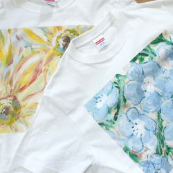 アートを着るＴシャツ  紫陽花 6枚目の画像