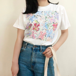 アートを着るＴシャツ  紫陽花 5枚目の画像