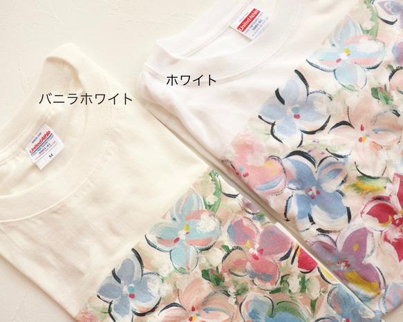 アートを着るＴシャツ  紫陽花 8枚目の画像