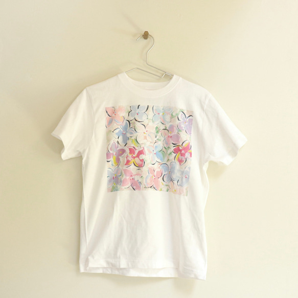 アートを着るＴシャツ  紫陽花 2枚目の画像