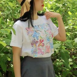 アートを着るＴシャツ  紫陽花 9枚目の画像