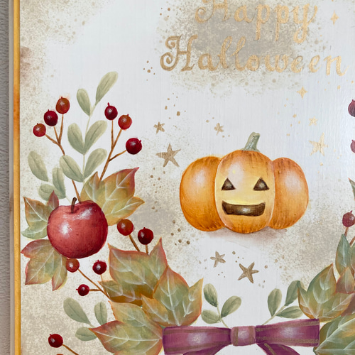 作品】ハロウィン 11 やけ 【トールペイント 