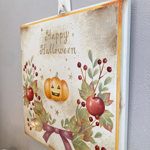 トールペイントのハロウィン壁飾り タペストリー・壁掛け アトリエ