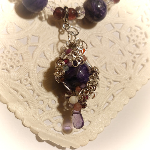 高品質 チャロアイト（13mm） チャーム その他アクセサリー 庭園