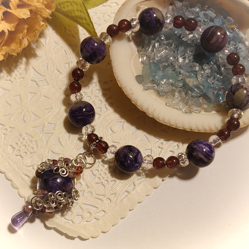 高品質 チャロアイト（13mm） チャーム その他アクセサリー 庭園