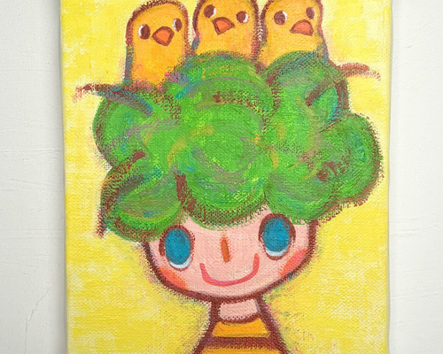 鳥の巣頭」原画 絵画 絵画 KATAKATA COBAJI 通販 17803846