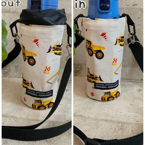 トレインフェイス＊電車＊ペットボトルカバー＊水筒カバー＊水筒