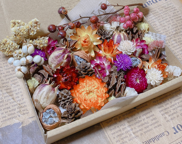 花材セット 花材詰め合わせ プリザーブドフラワー ドライフラワー