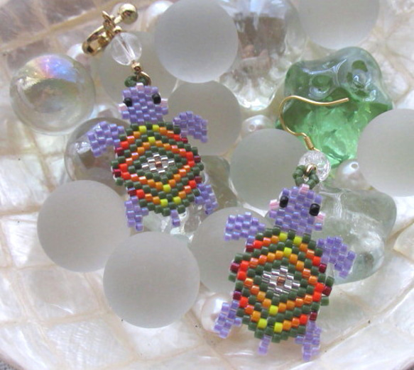 レインボー 人魚 手染め ペイント ビーズ サンキャッチャー 大ぶり ピアス レインボー 人魚 手染め ペイント ビーズ サンキャッチャー 大ぶり ピアス