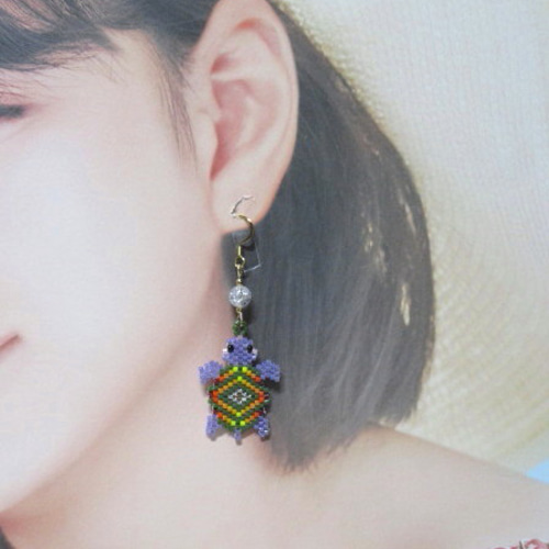 No.1411-A　海☆ホヌ(亀)ピアス・イヤリング No.1411-A海☆ホヌ(亀)ピアス・イヤリング