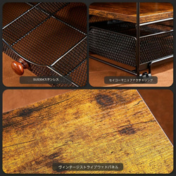 引き出し付き3段デスクオーガナイザー 5つの縦型ファイル棚付き デスクトップ a-552 6枚目の画像