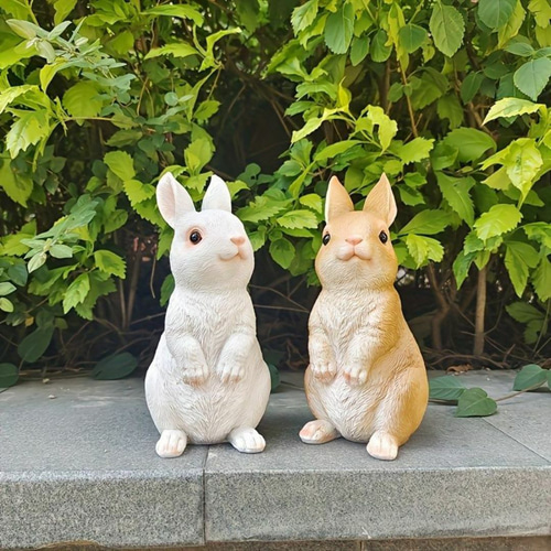 2個セット かわいいウサギのオブジェ イースターバニー 2個セット かわいいウサギのオブジェ イースターバニー