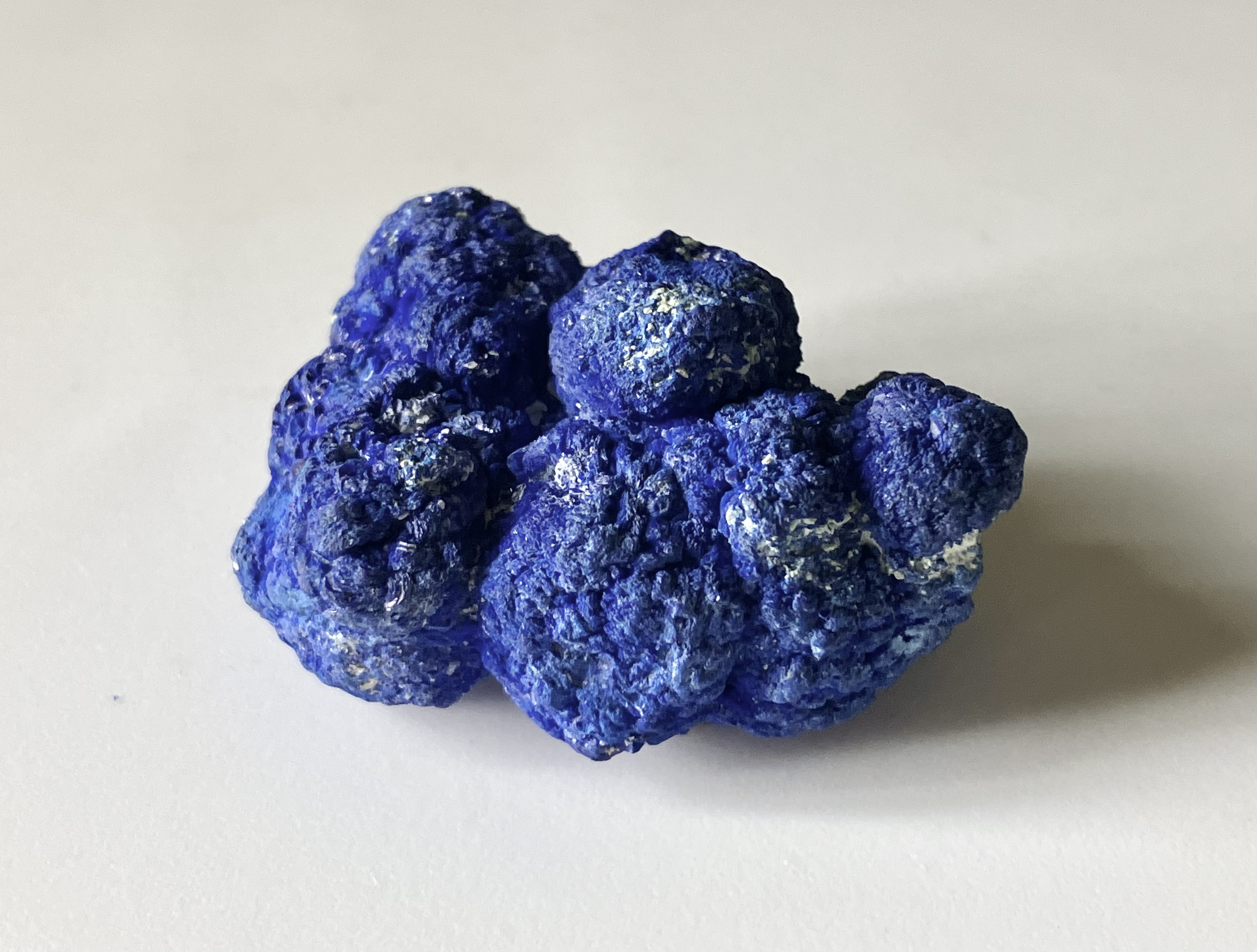 "アズ" ロシア産　アズライト　藍銅鉱　原石　台座付