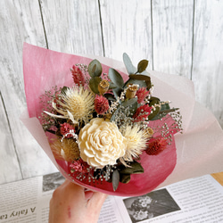 フラワーアレンジフレーム　12ヶ月セット プリザーブドフラワーオーダーメイド フレームアレンジ 4つの