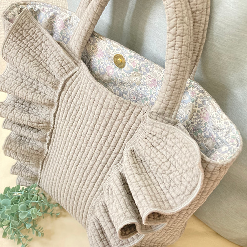 ♡closetページ　　　オトナ可愛い♡ヌビキルトフリルバッグ 楽天市場】トートバッグ ショルダー 2way ヌビ レディース