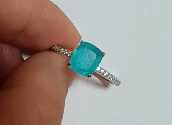 希少石 人工パライバトルマリン 人工宝石 ジェムストーン ナチュラル