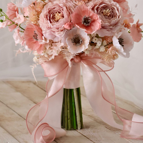 Amazon｜ブライダルブーケ ウエディングブーケ 造花 花束 結婚式