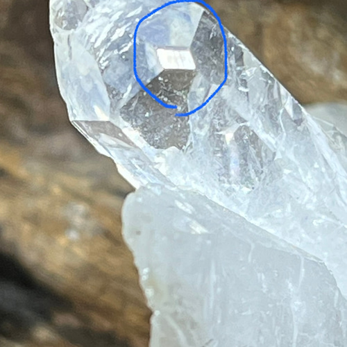 ダブル　タイムリンク✨ レインボー　ミナスジェライス州 水晶　クリスタル　原石 ダブル タイムリンク✨ レインボー ミナスジェライス州 水晶