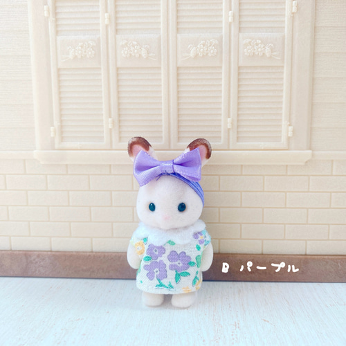 シルバニアファミリー立っち赤ちゃん桜カラーお洋服とヘアバンド