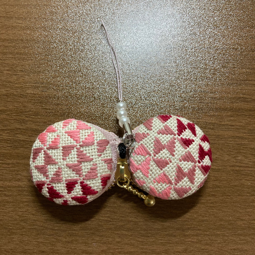 こぎん刺しマカロンポーチ 小銭入れ・コインケース nene1010 通販  