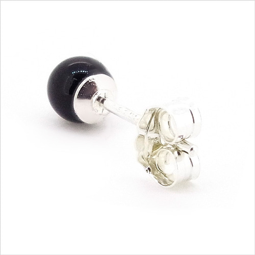 両耳用【 4mm×23mm 】シルバー925 ピアス 四葉とメビウサギのearring S silver925 LJ24046P 18G LJ24047P