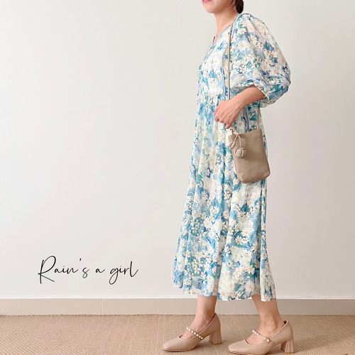 クンマさん専用 ハンドメイドバルーンスカート、袖ふわふわワンピース2