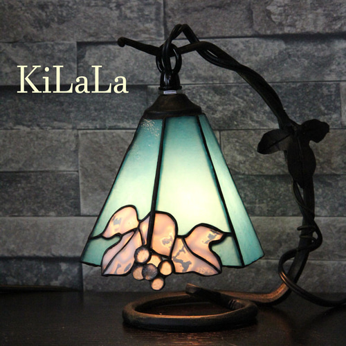 オリジナルステンドグラス『葡萄ランプ・ミニ』a スタンドライト