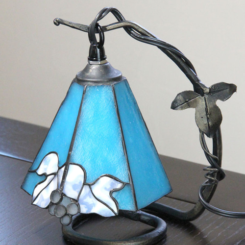 オリジナルステンドグラス『葡萄ランプ・ミニ』a スタンドライト