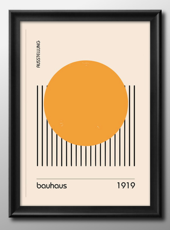 15044□ポスター アート 絵画『バウハウス BAUHAUS』北欧 A3 イラスト