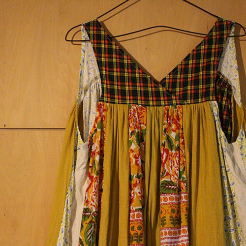 SOLD○衣替えセール○SAYOCAFEセレーノシリーズ、パッチワークギャザー  