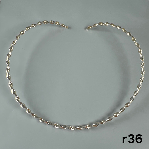 シルバー925 チョーカーワイヤー ツイストタイプ r36 ネックレス シルバー925 チョーカーワイヤー ツイストタイプ r36 ネックレス