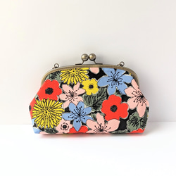 がま口財布　creema がま口付き長財布 ツタと花 長財布 クサムラノナカ 通販