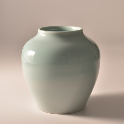 半磁器青磁花器【1点もの】訳アリ品のため30％ 一輪挿し・花瓶・花器