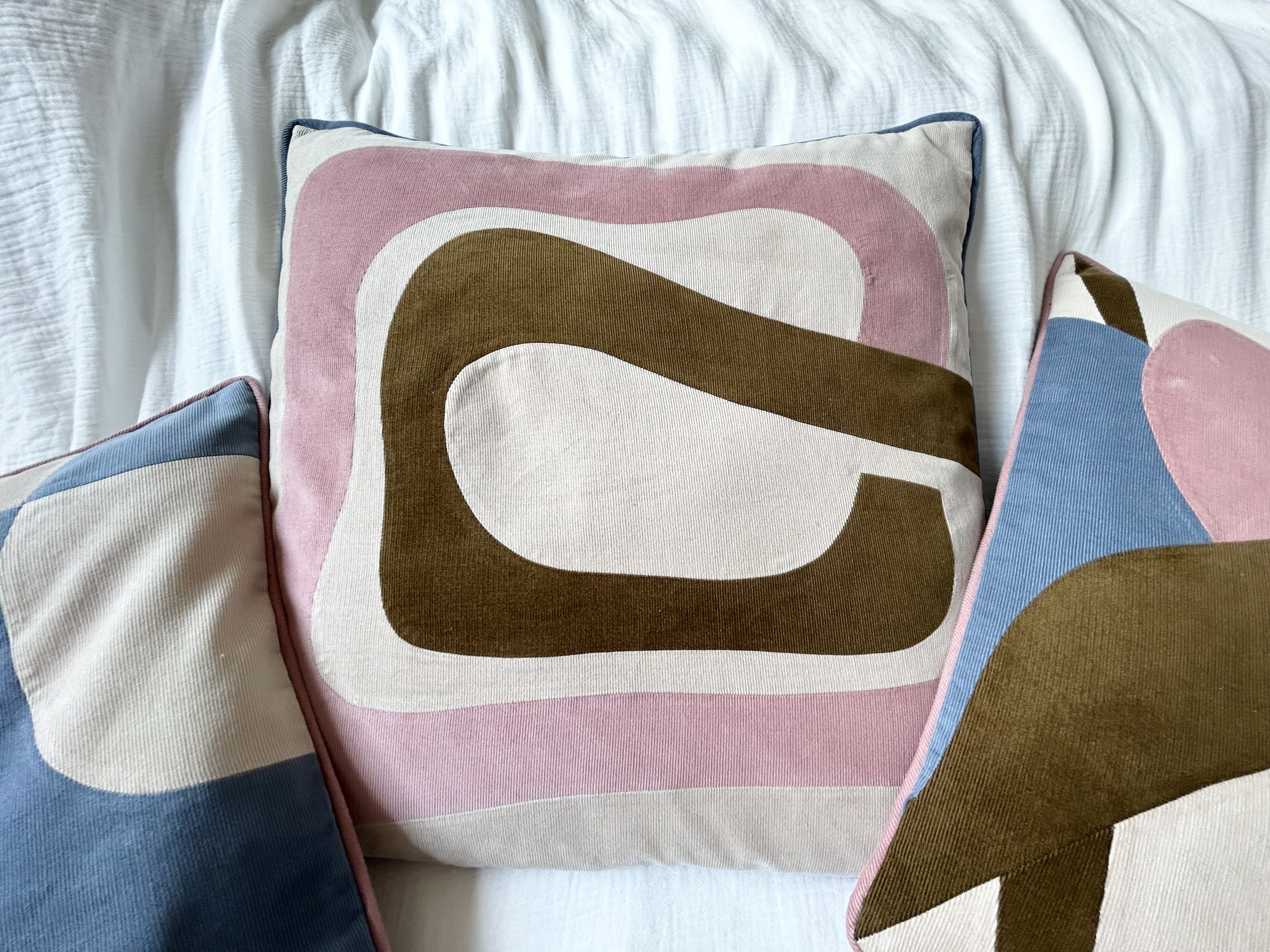 【45㎝×45㎝】パッチワーククッションカバー　スワール