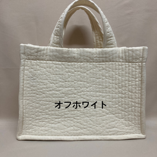 ヌビバッグ スクエア 手提げ 内ポケット•Dカン・ヌビ生地使用の