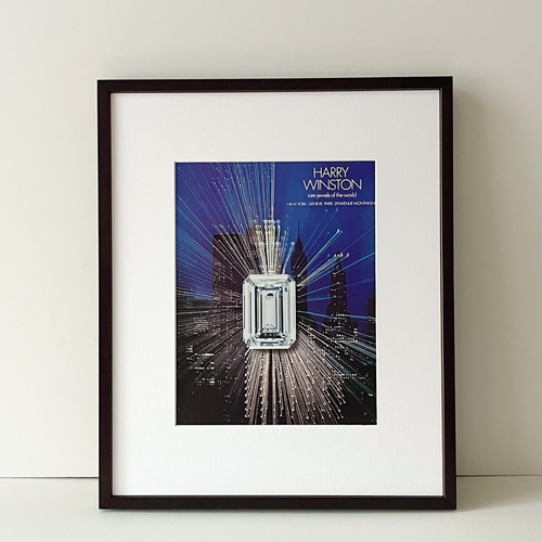 人気/希少/額装済】Harry Winston ビンテージポスター