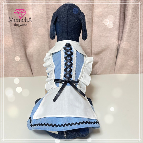 ♥︎︎*Ｒｉ* ♥︎︎ ハンドメイド 犬服 クラシカルローズ ピンク ワンピース イタグレ用犬服】とっても可愛いカアリスラーでドレスアップ♪フリル