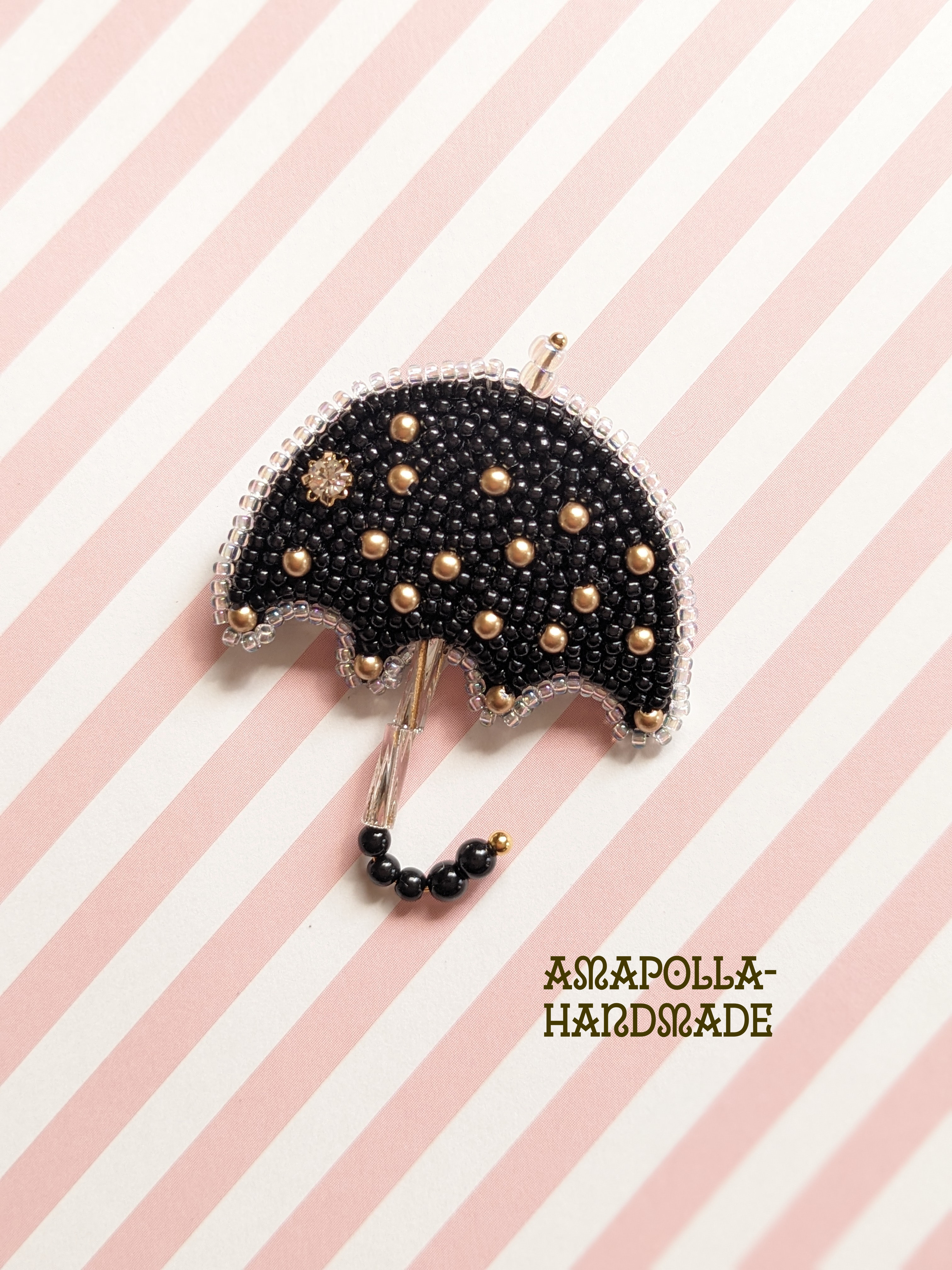 ビーズ ★美品★APROSIO ブローチ CO. & スズラン