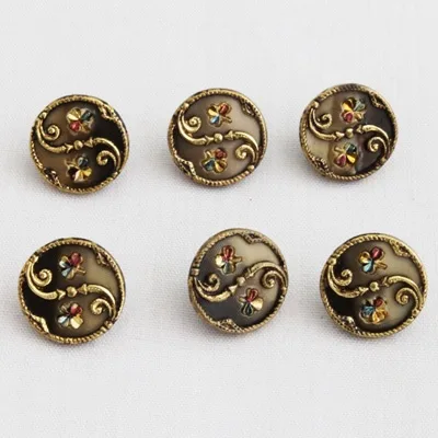 アンティークボタン6pcs（No.379）