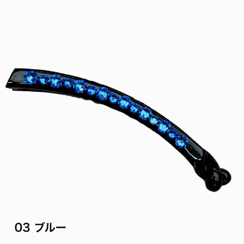 スワロフスキーのバナナクリップ オーダー☆レッド系 スワロフスキーのバナナクリップ ヘア