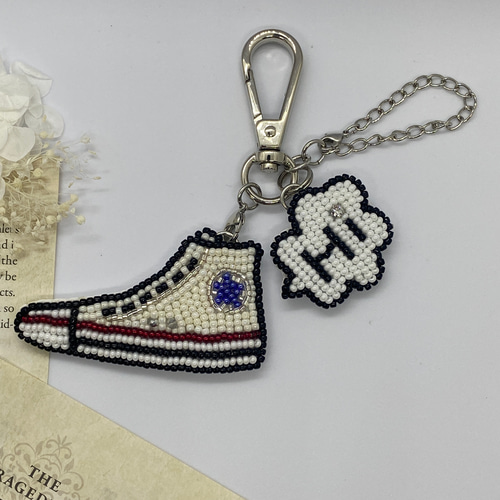 ビーズ刺繍バックチャーム（スニーカー＆Hi） その他