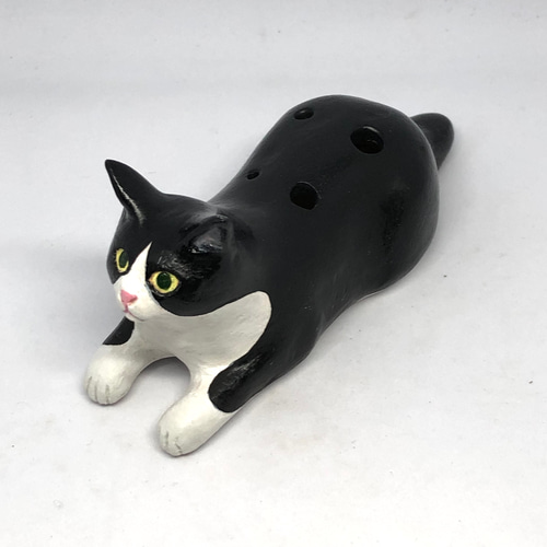 ネコリナ (猫のオカリナ)/sphin/ハチワレ ハチワレ猫 タキシード ネコリナ (猫のオカリナ)/sphin/ハチワレ ハチワレ猫 タキシード