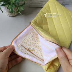 推し活ライフ応援★新色追加！ペンライトケース（4本収納可能）★キルトとタオル地でふっくらポーチ【Creema限定】 6枚目の画像